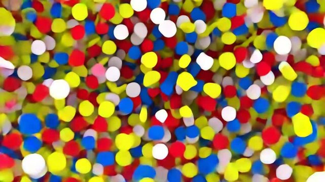 colorful confetti explotion on a green screen