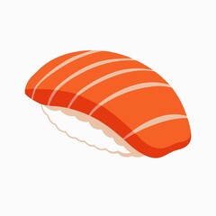 Japanese sushi on a white background