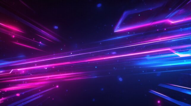A stunning image of futuristic esport background for gaming live streaming. Esport game tournament competition neon banner.