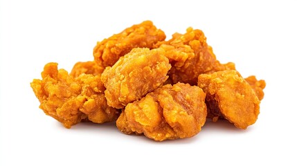 Crispy golden fried chicken pieces