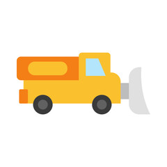 Snow Plow flat icon