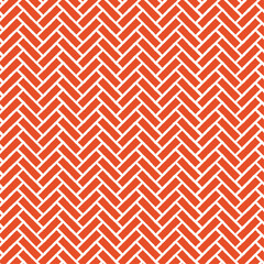 Herringbone brick pattern with texture on the edges, orange