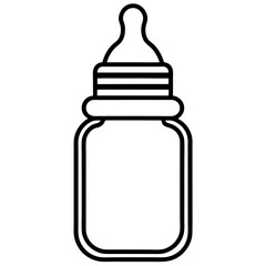 baby bottle vector