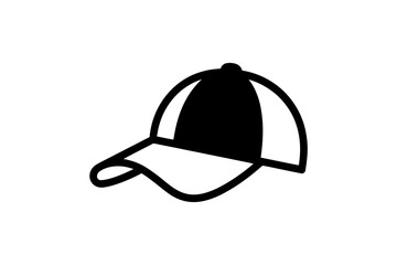 Baseball cap vector icon simple style illustration