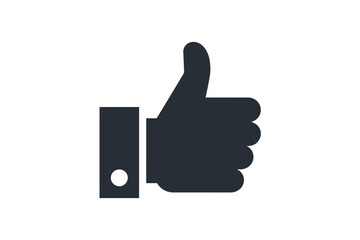 Thumbs up like icon vector social media symbol design