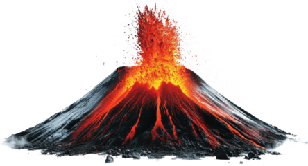 Volcanic Eruption in Full Force