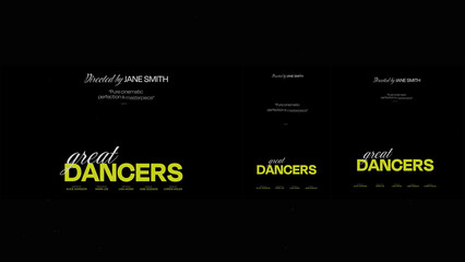 Cinematic Film Title Card, Movie Poster Typography Overlay 66 | Fully Modular Editable Layouts & Easy Text Animator Control to Create Custom Text Animations Without KeyFrames 