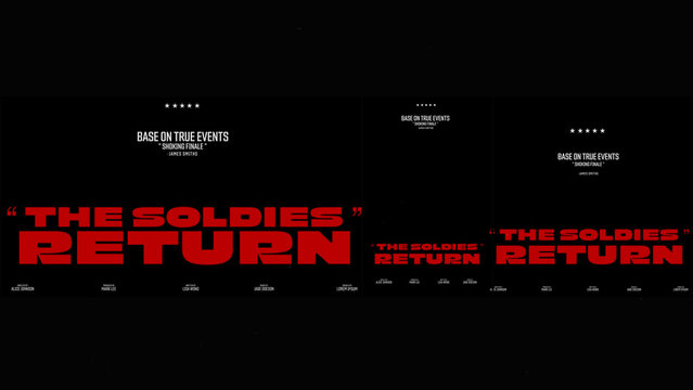 Cinematic Film Title Card, Movie Poster Typography Overlay 79 | Fully Modular Editable Layouts & Easy Text Animator Control to Create Custom Text Animations Without KeyFrames 