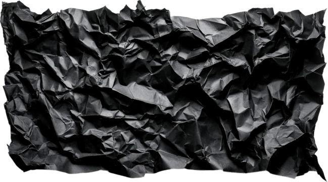 Crinkled Black Paper Texture