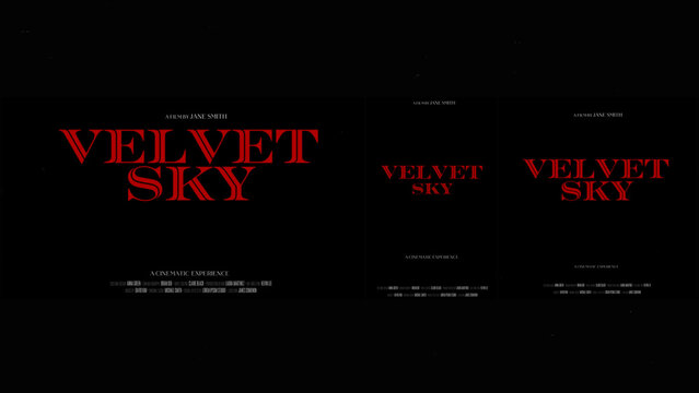 Cinematic Film Title Card, Movie Poster Typography Overlay 82 | Fully Modular Editable Layouts & Easy Text Animator Control to Create Custom Text Animations Without KeyFrames 