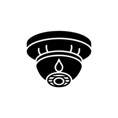 Fototapeta premium creative details Outline silhouette Smoke detector icon vector illustration