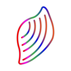 Yam line gradient icon