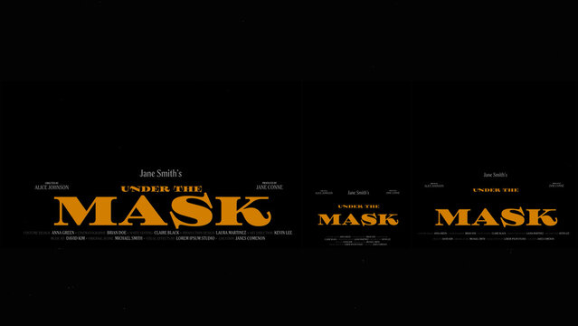 Cinematic Film Title Card, Movie Poster Typography Overlay 92 | Fully Modular Editable Layouts & Easy Text Animator Control to Create Custom Text Animations Without KeyFrames 
