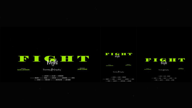 Cinematic Film Title Card, Movie Poster Typography Overlay 94 | Fully Modular Editable Layouts & Easy Text Animator Control to Create Custom Text Animations Without KeyFrames 