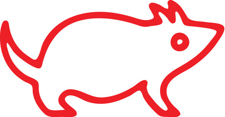 : Mouse simple icon. Vector ICON all icon Viktor 