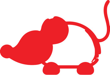 : Mouse simple icon. Vector ICON all icon Viktor 