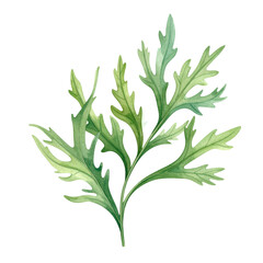 Green paint splash with handprint and abstract splashes on white background