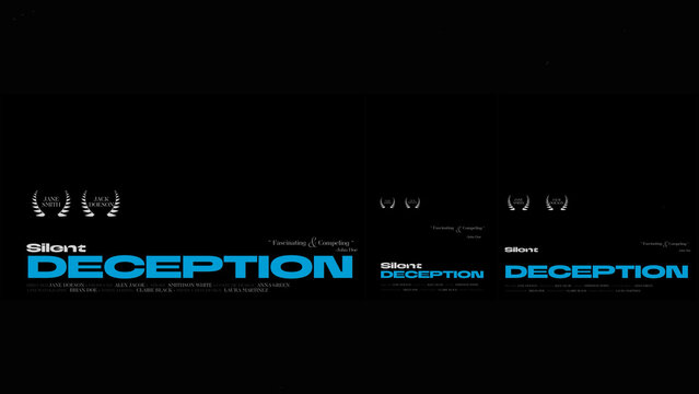 Cinematic Film Title Card, Movie Poster Typography Overlay 97 | Fully Modular Editable Layouts & Easy Text Animator Control to Create Custom Text Animations Without KeyFrames 
