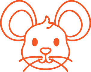 : Mouse simple icon. Vector ICON all icon Viktor 