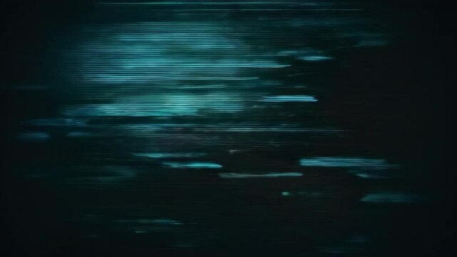 Digital noise creates abstract technological lines and pixelation for a modern data stream