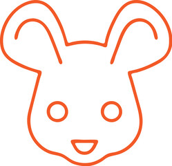 Mouse  simple icon. Vector ICON all icon Viktor
