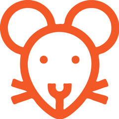 Mouse  simple icon. Vector ICON all icon Viktor
