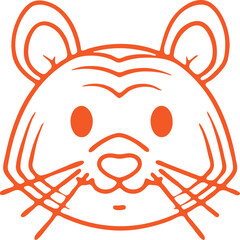 Mouse  simple icon. Vector ICON all icon Viktor
