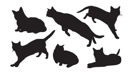 Silhouette Cats Images