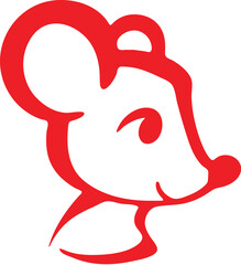 Mouse  simple icon. Vector ICON all icon Viktor
