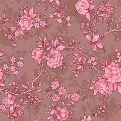 seamless pattern with flowers