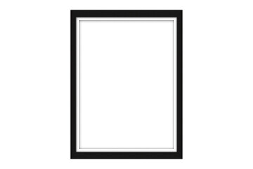 blank photo frame isolated