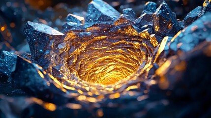 crystal-clear depiction of a rotating space crystal glowing with inner spectrum light, cosmic rays bouncing off facets, dark orbit background, subtle lens glow effect