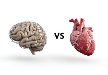 Brain vs Heart: Logic and Emotion.