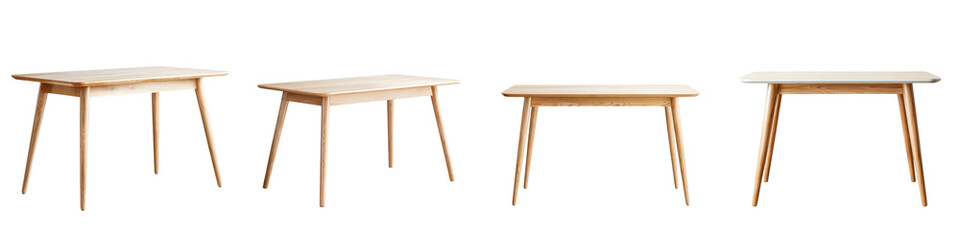 Modern wooden tables with sleek designs, showcasing minimalistic and functional aesthetics, perfect for contemporary living spaces, home decor, and stylish interiors.