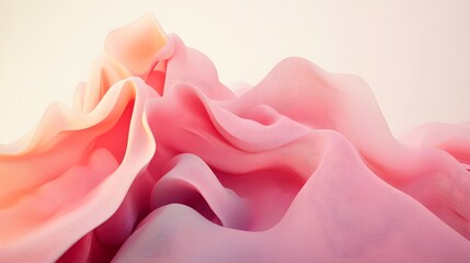 Fototapeta premium Abstract design of draped, flowing, soft fabric.