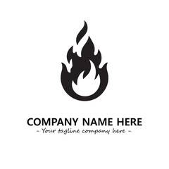 Fire Logo Company Design Illustration Vector Graphic Image