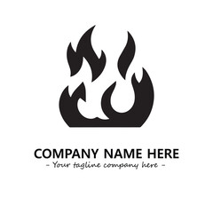 Fire Logo Company Design Illustration Vector Graphic Image