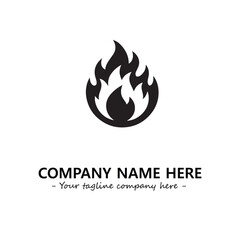 Fire Logo Company Design Illustration Vector Graphic Image