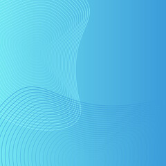 Blue Abstract Wave Line Background with Gradient – Modern Flow Design.