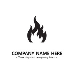 Fire Logo Company Design Illustration Vector Graphic Image