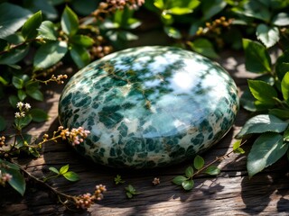 Close up of an Aventurine stone