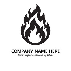 Fire Logo Company Design Illustration Vector Graphic Image