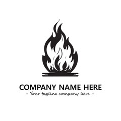 Fire Logo Company Design Illustration Vector Graphic Image