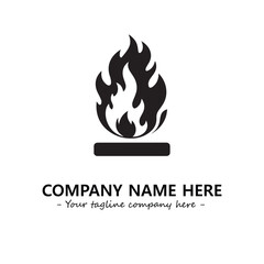 Fire Logo Company Design Illustration Vector Graphic Image