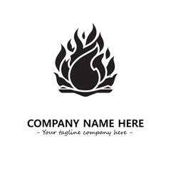 Fire Logo Company Design Illustration Vector Graphic Image