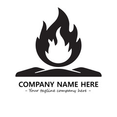 Fire Logo Company Design Illustration Vector Graphic Image