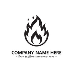 Fire Logo Company Design Illustration Vector Graphic Image