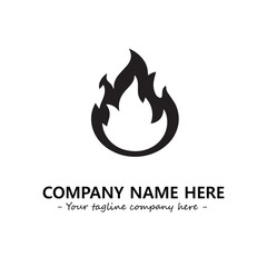 Fire Logo Company Design Illustration Vector Graphic Image