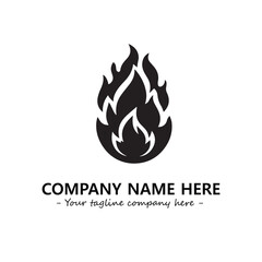 Fire Logo Company Design Illustration Vector Graphic Image