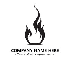 Fire Logo Company Design Illustration Vector Graphic Image